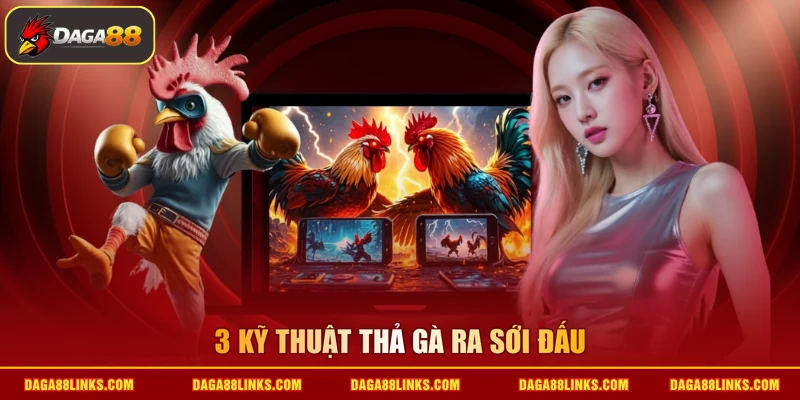 3 kỹ thuật thả gà ra sới đấu