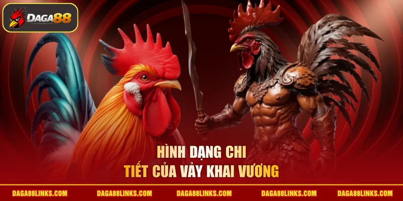 Hình dạng chi tiết của vảy khai vương